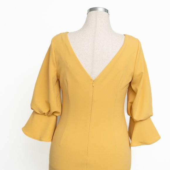 Calvin Klein Bell Bubble Sleeve Sheath Dress - Picture 15 of 16